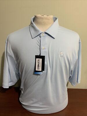 Dunning Golf Men's Fresh Blue Polo Shirt XL or XXL New NWT w logo metedeconk