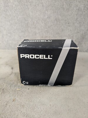 Duracell Procell Alkaline Batteries C 12/Box - Expired