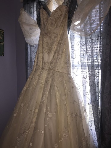 Glitter Lazaro 3714 Inspired Wedding Dress | eBay