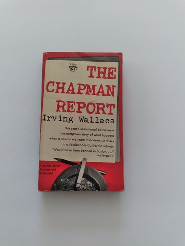 First Edition The Chapman Report by Irving Wallace 1961