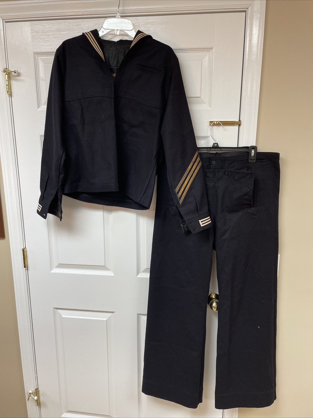 Vintage US Navy Seafarer Uniform Gabardine Crackerjack