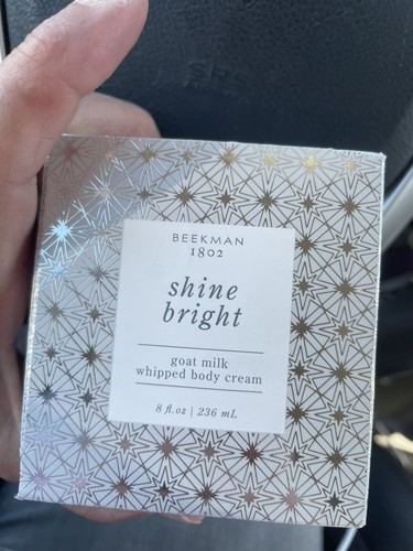 Beekman 1802 Pure Goat Milk Whipped Body Cream Lotion SHINE BRIGHT 8 oz NIB