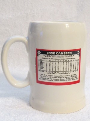 Jose Canseco Topps Rookie Card Heirloom Tradition Sports Nostalgia Stein Mug