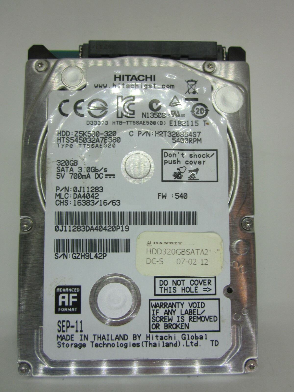 DONOR PCB, Z5K500-320, 0J11283, H2T320854S7, DA4042, 110