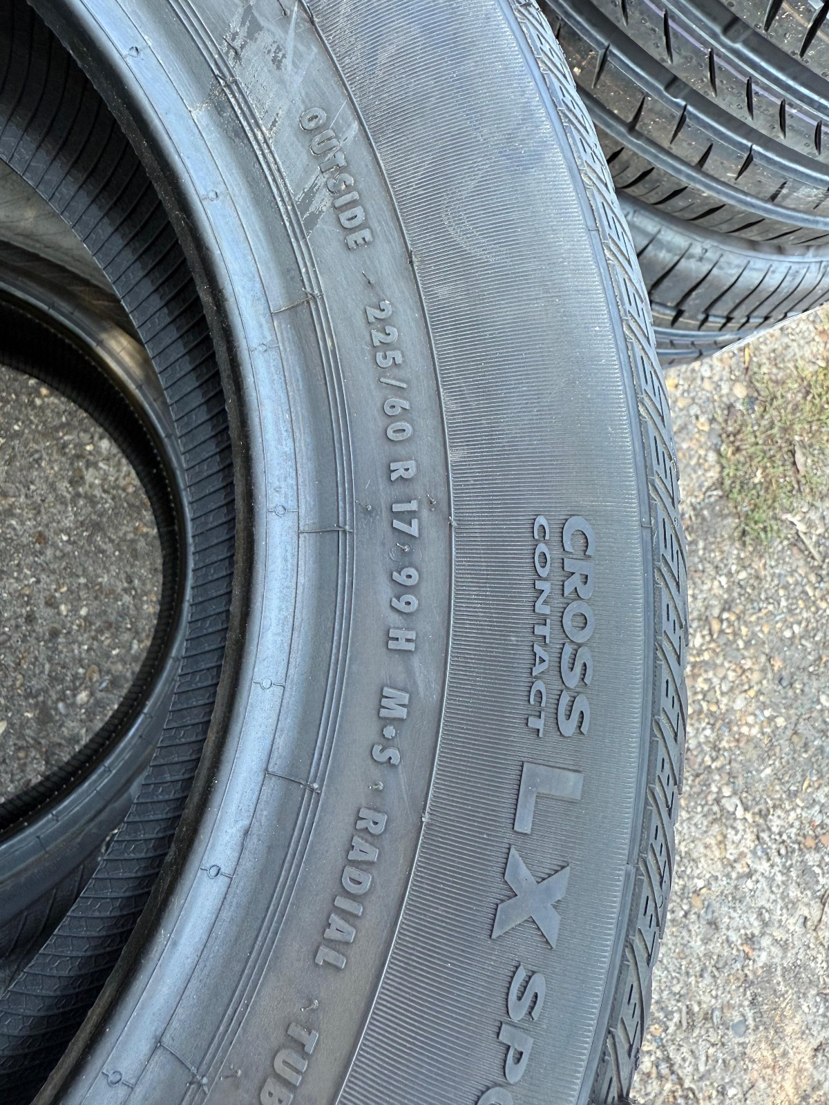 New 225 60 17 Continental, Cross Contact, M+S, 99H, x1 Tyre (F1_tyres) YD164