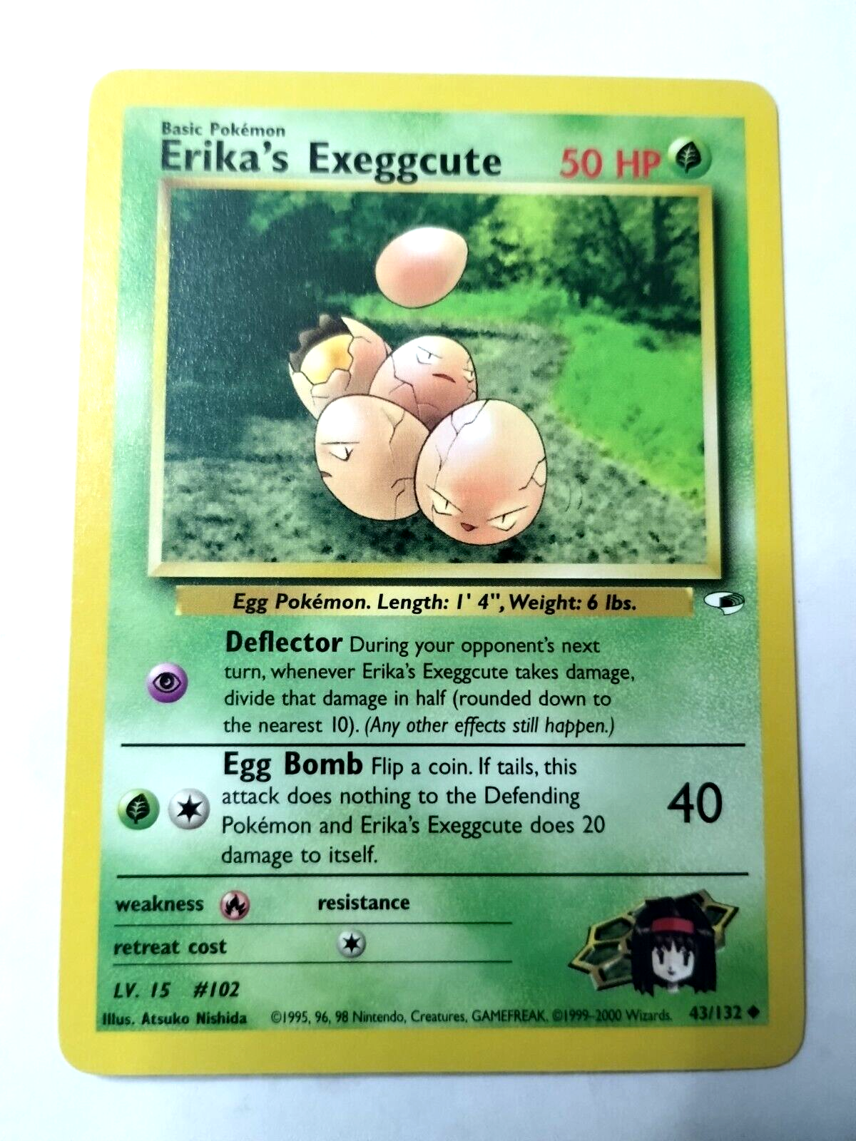 Pokémon TCG Erika's Exeggcute Gym Heroes 43/132 Unlimited
