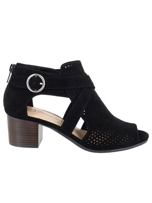 

BELLA VITA Женские черные кожаные сандалии до щиколотки с открытым носком Delaney, Черный, DELAN