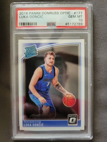 Luka Doncic Rookie Card 2018-19 Panini Donruss Optic #177 Luka Doncic Rookie Card 2018-19 Panini Donruss Optic #177