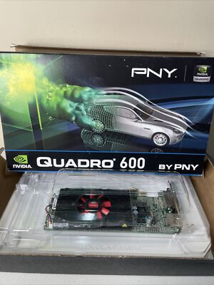 Nvidia Quadro 600 PNY Graphics Card NEW 1.0 GB DDR3 96 CUDA