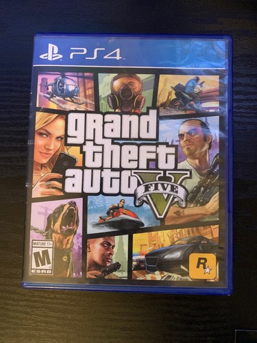 SHIPS SAME DAY Case No Game GRAND THEFT AUTO V GTA 5 w/ Map PLAYSTATION 4 PS4 TH