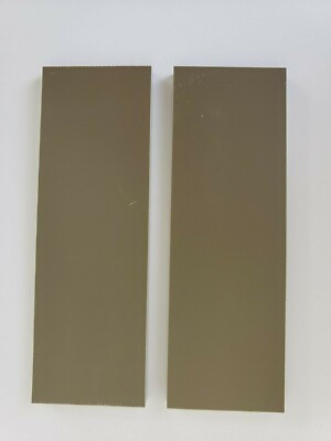 G10 TAN  ULTREX 1/4 .250 x 2 x 6 (2) KNIFE/GUN HANDLE SCALE MATERIAL G-10 
