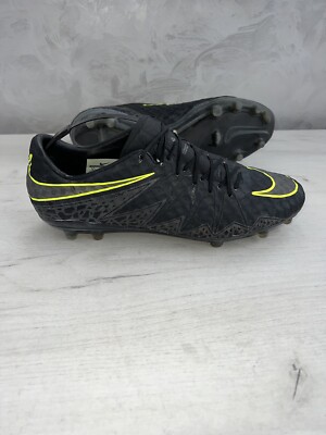 Nike Hypervenom Phinish FG Black Volt Reflective Football Soccer Cleats Elite