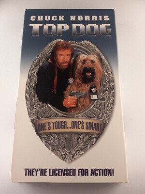 Top Dog (VHS) 1995 Chuck Norris, Michele Lamar Richards, Erik von Detten TESTED