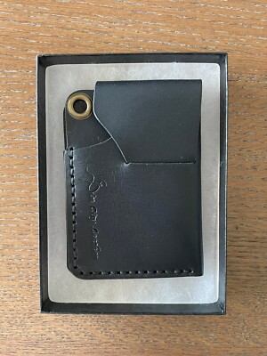 NEW! Sin City Leather - The Nomad - Tuck Closure - Black Minerva Smooth Leather