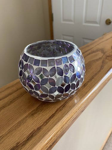 Purple. 3 Inch In Diameter At Top. 5 Inch In Middle