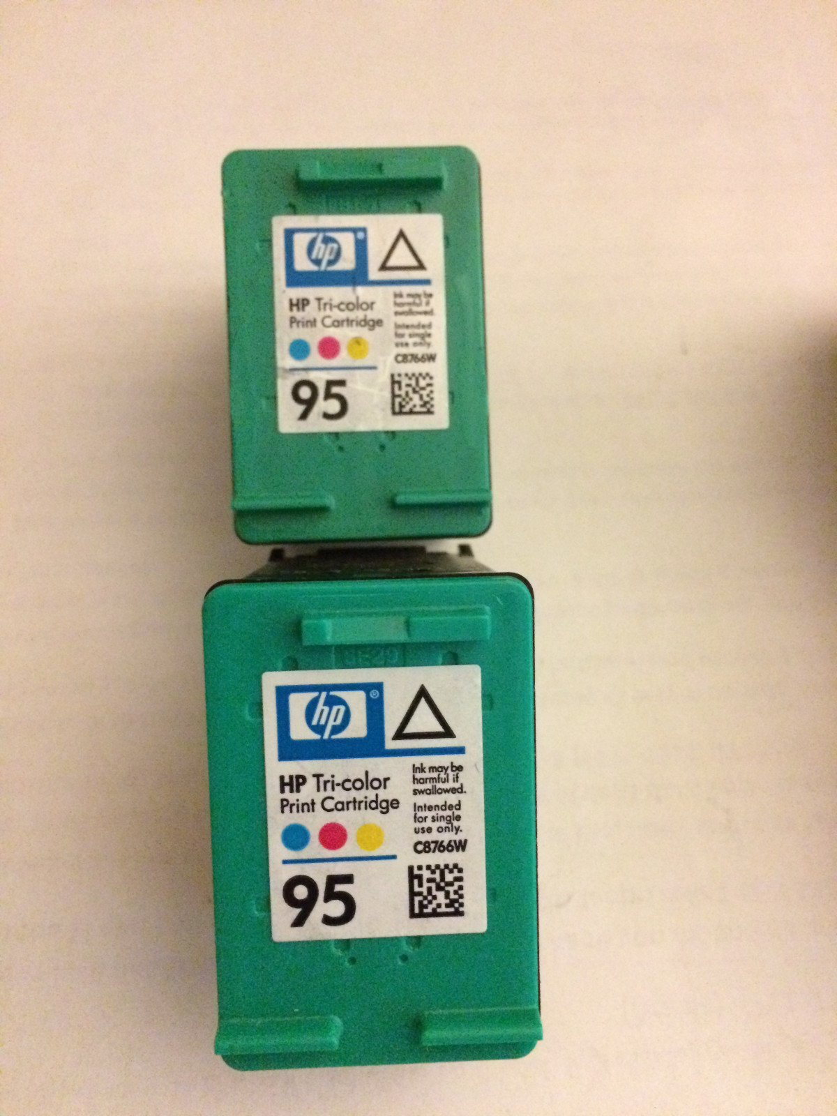 Lot of 6 ~ Genuine HP 98 Black & HP 95 Tri-color ~ Used Empty Ink Cartridges