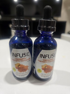 Liquid Turmeric Curcumin Liposomal Pain Relief Product (2-PACK) fast shipping.