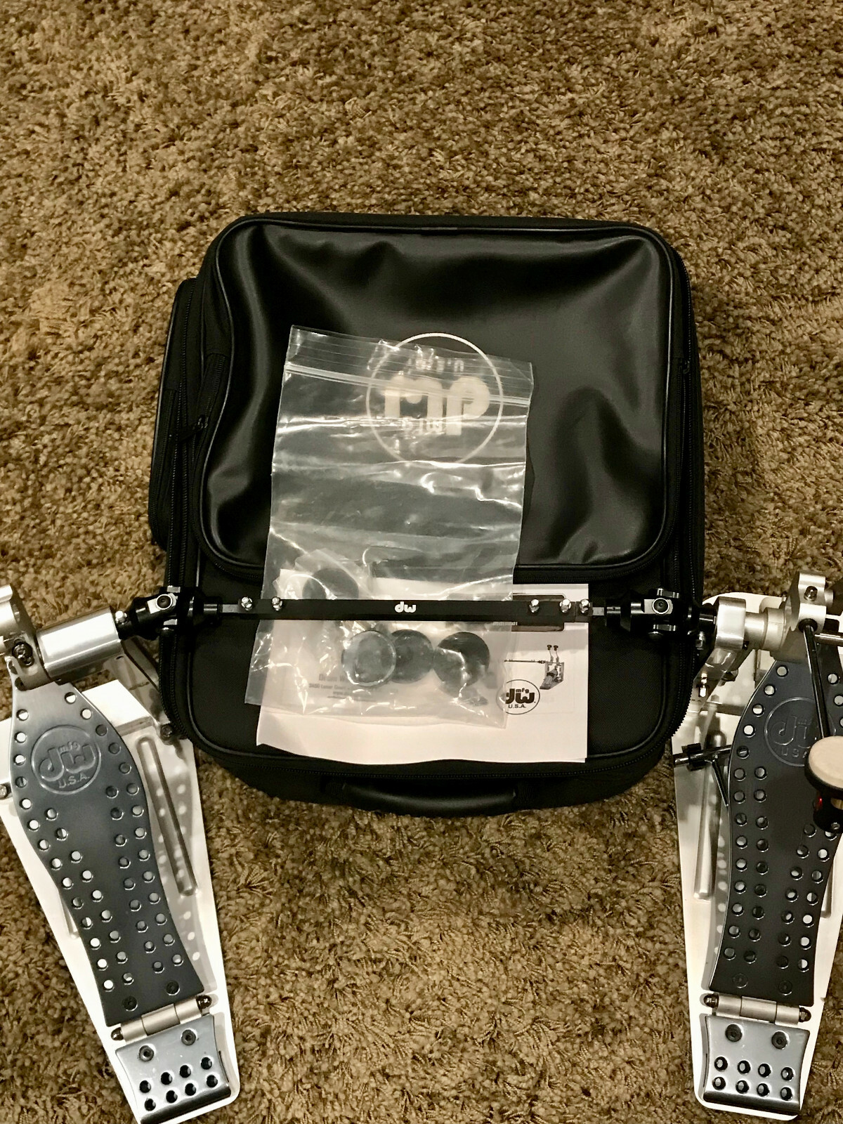 DW Machined Direct Drive (MDD) Double Pedal-Used with Bag and Beater Accessories