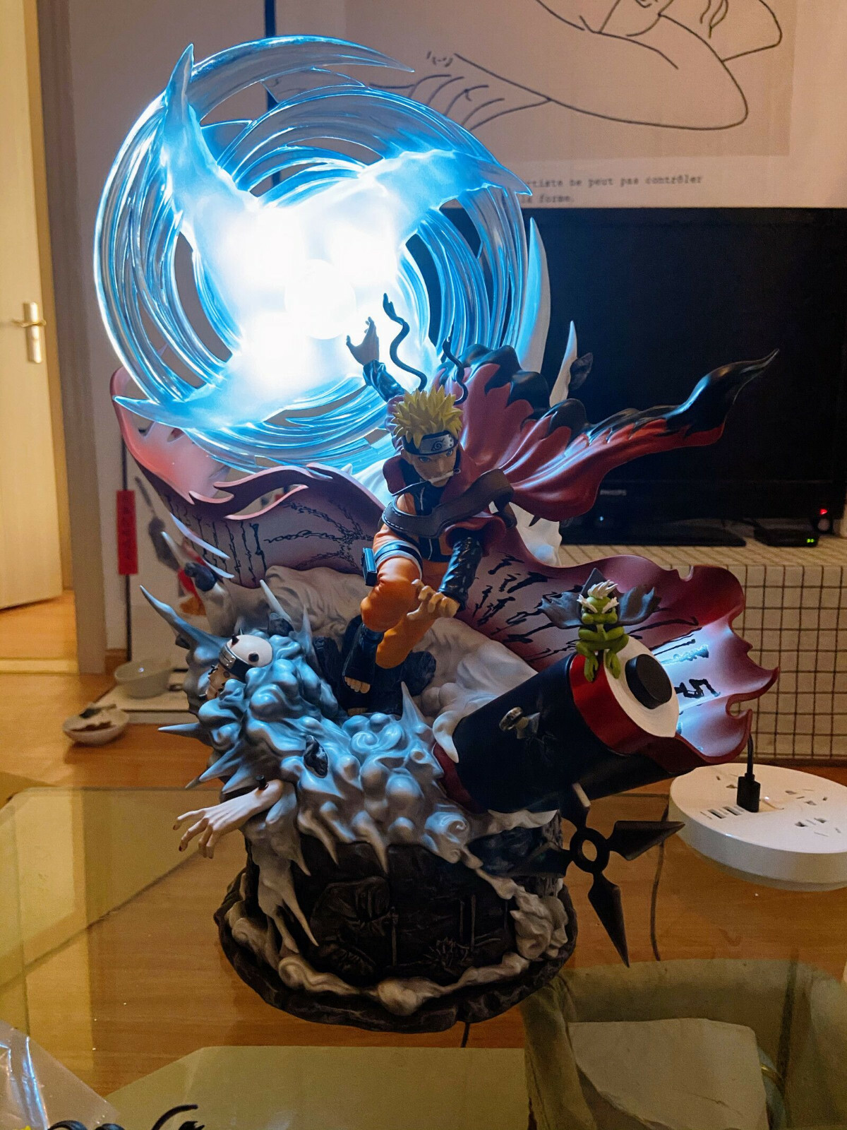 DT Studio Naruto Uzumaki Naruto Two Head GK Collector Resin Painted LED Statue eBay