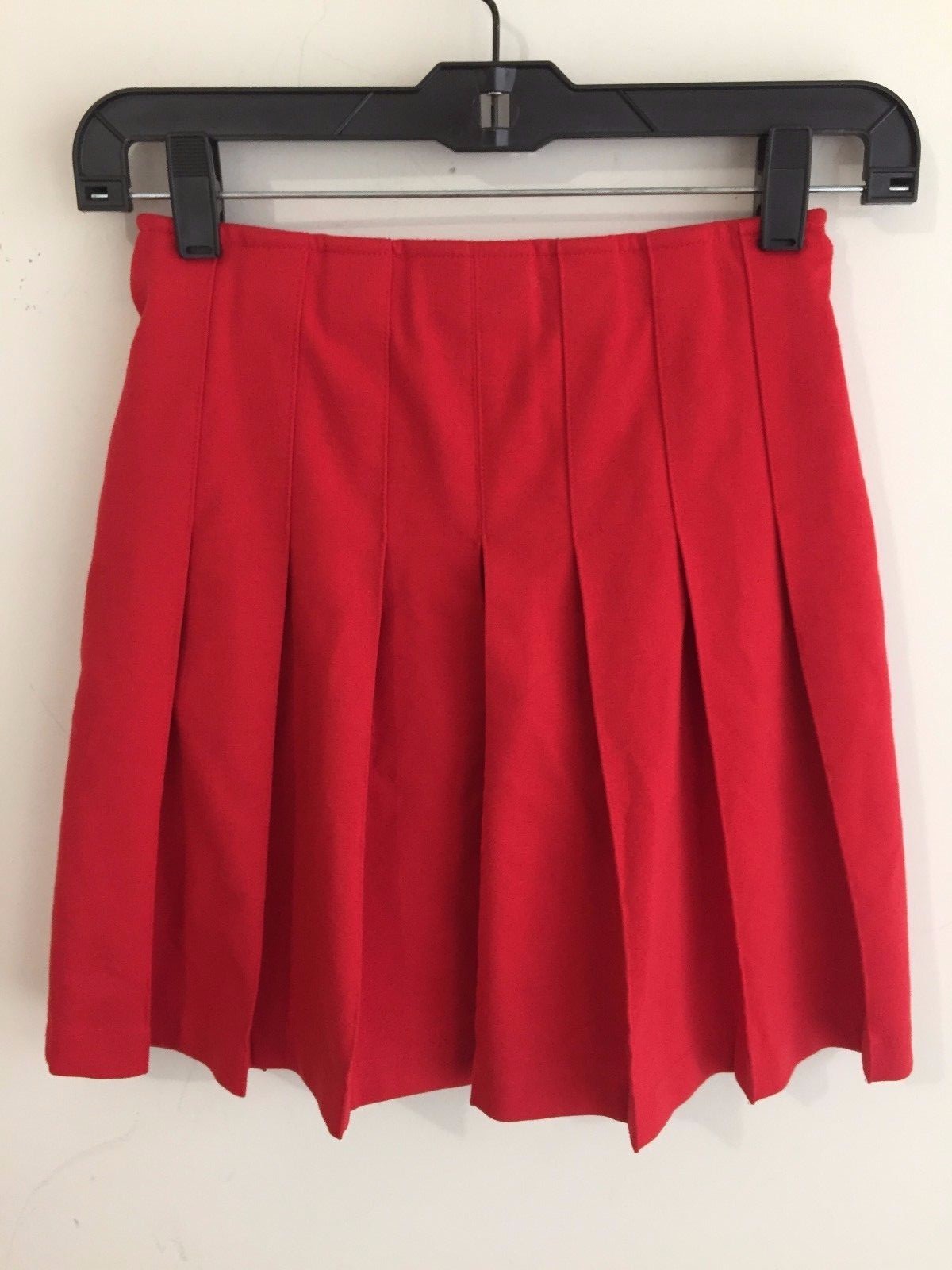 Land's End Kids Skort Red w/ Bronze Tone Accent Buttons Girls Size 12