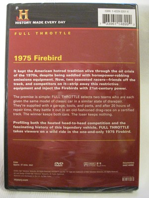 A&E Million Dollar Challenge, 1975 Firebird, 1969 Plymouth Fury-NEW! (DVD, 2002)