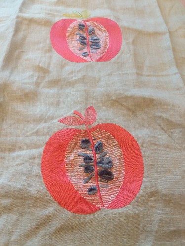 Boussac Pavot Craft Embroidered Fabric Remnant