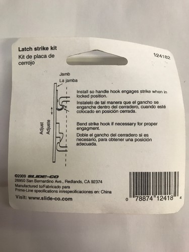 2-Slide-co 124182 4-piece Sliding Screen Door Part Kit,No 124182,  Slide-Co