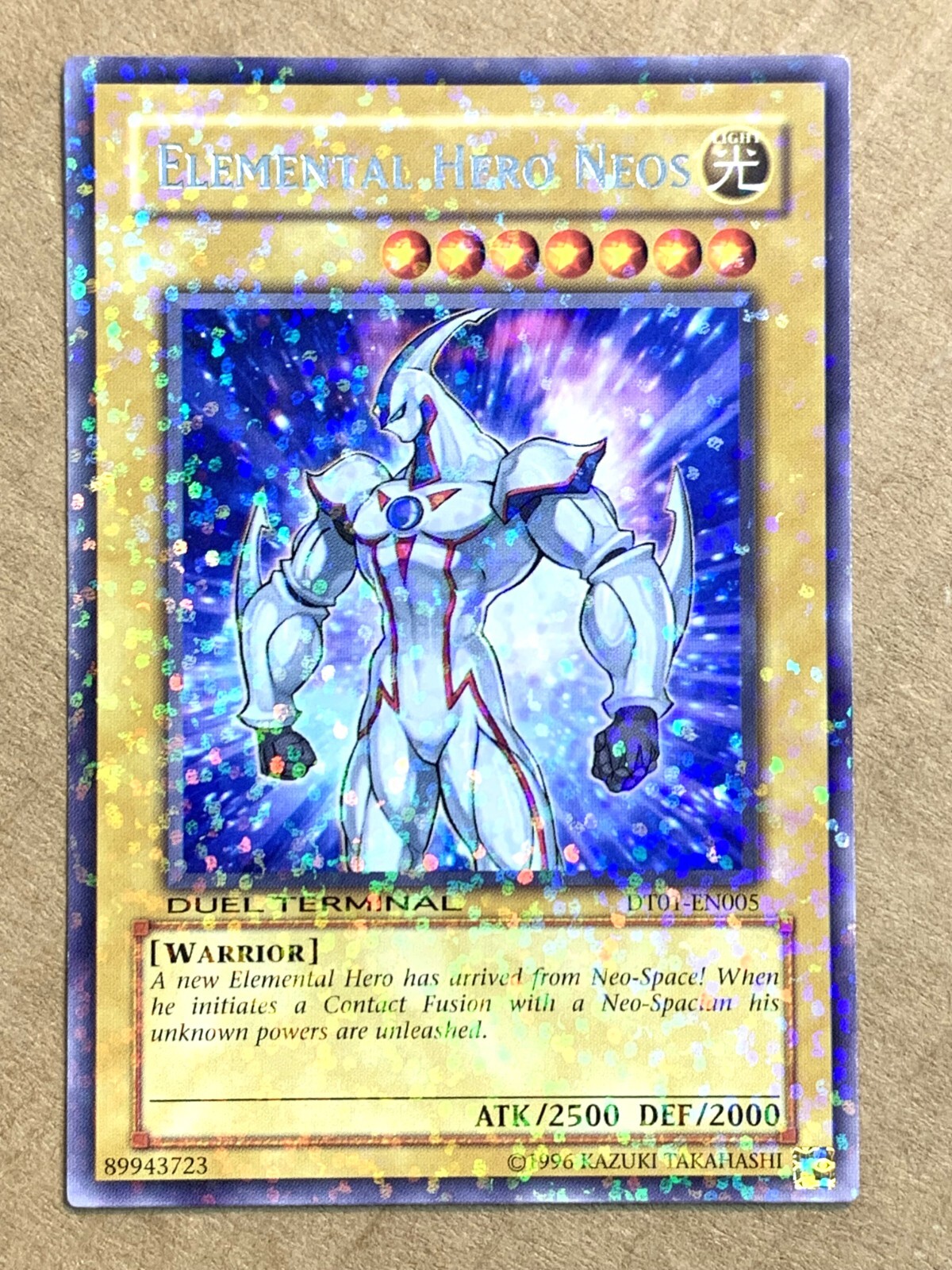 エンテイ neo yugioh ELEMENTAL HERO NEOS PARALLEL RARE DT01-EN005 Near