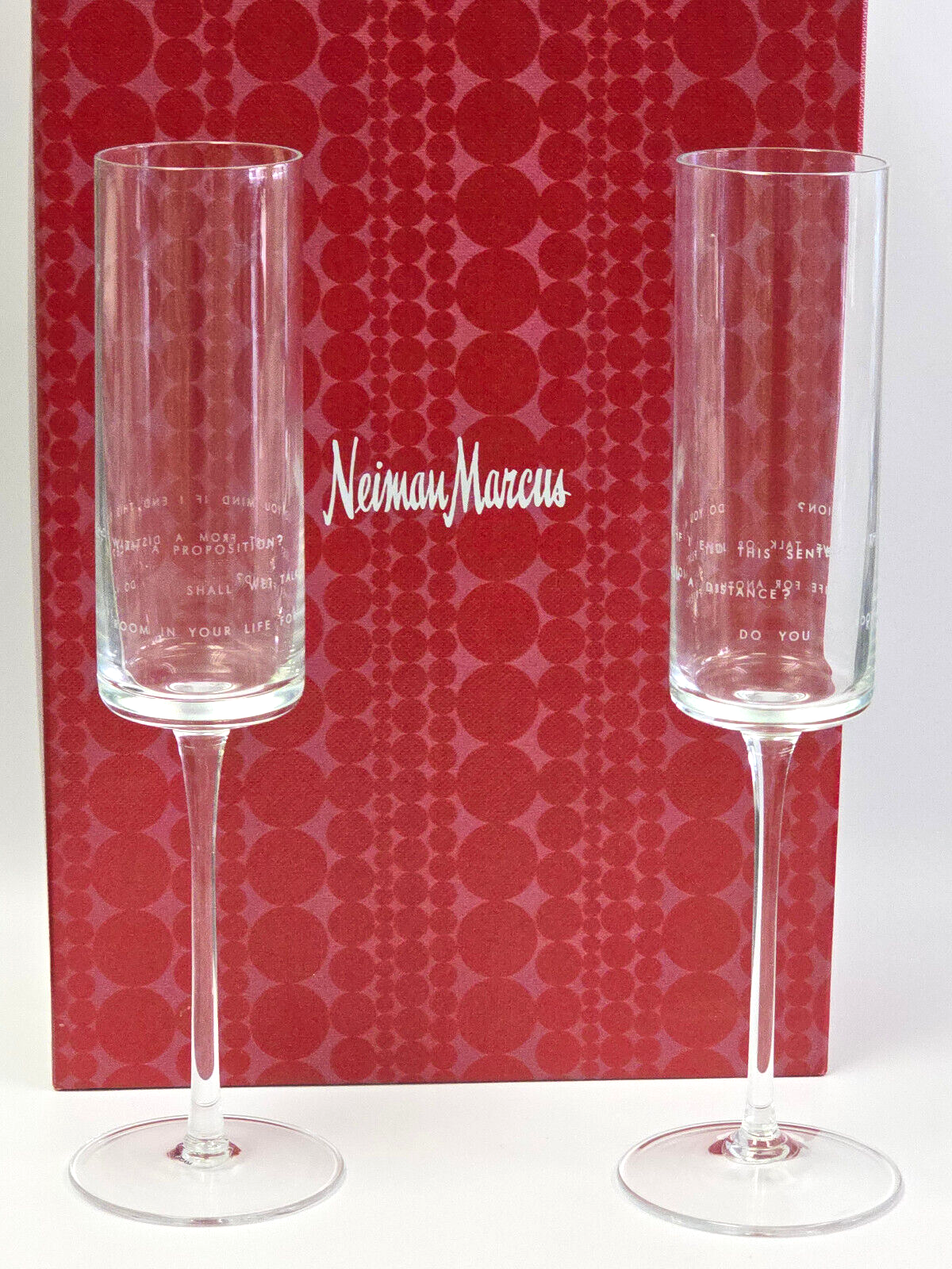 LIMITED EDITION KATE SPADE LENOX CRYSTAL CHAMPAGNE FLUTE PAIR * NEW IN BOX