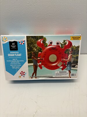 Member's Mark Oversized Inflatable Pool Float with Cupholders (Crab)