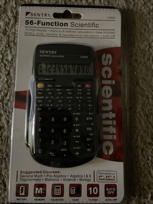 Sentry #CA656 56 Function Scientific Calculator Algebra Trigonometry Statistics