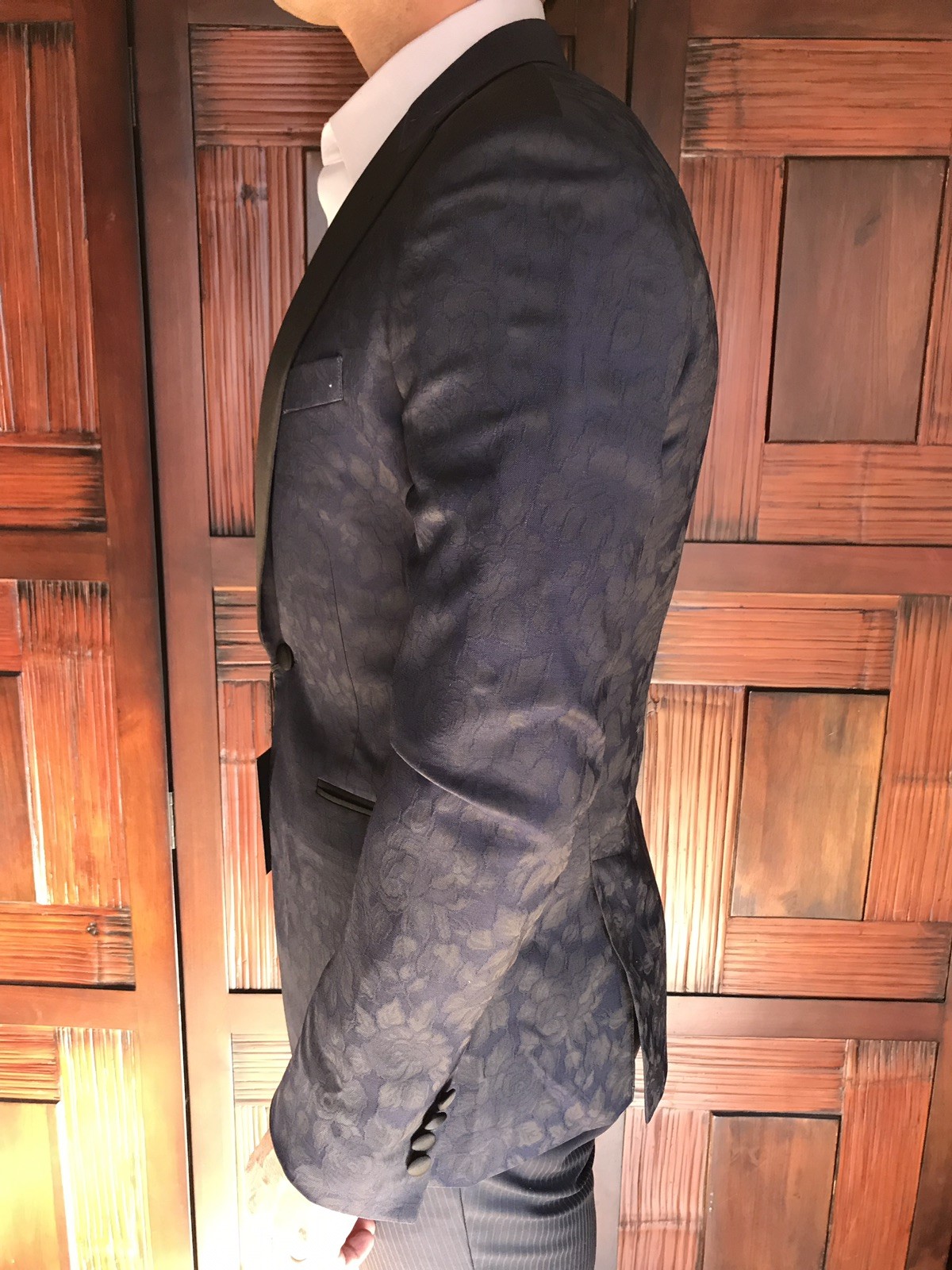 Bonobos Mens Slim Fit Dinner Jacket in Navy Size 38R New Retail $700