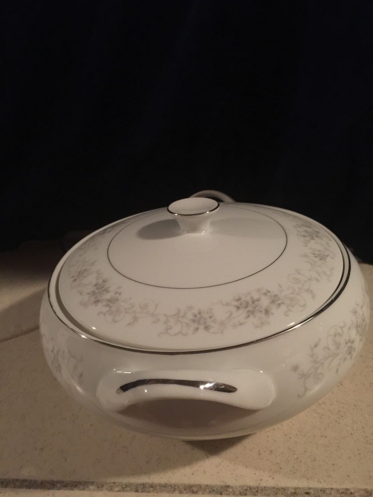 Camelot China, Carrousel 1315 Veg Tureen With Lid, Vintage Covered Serving Dish