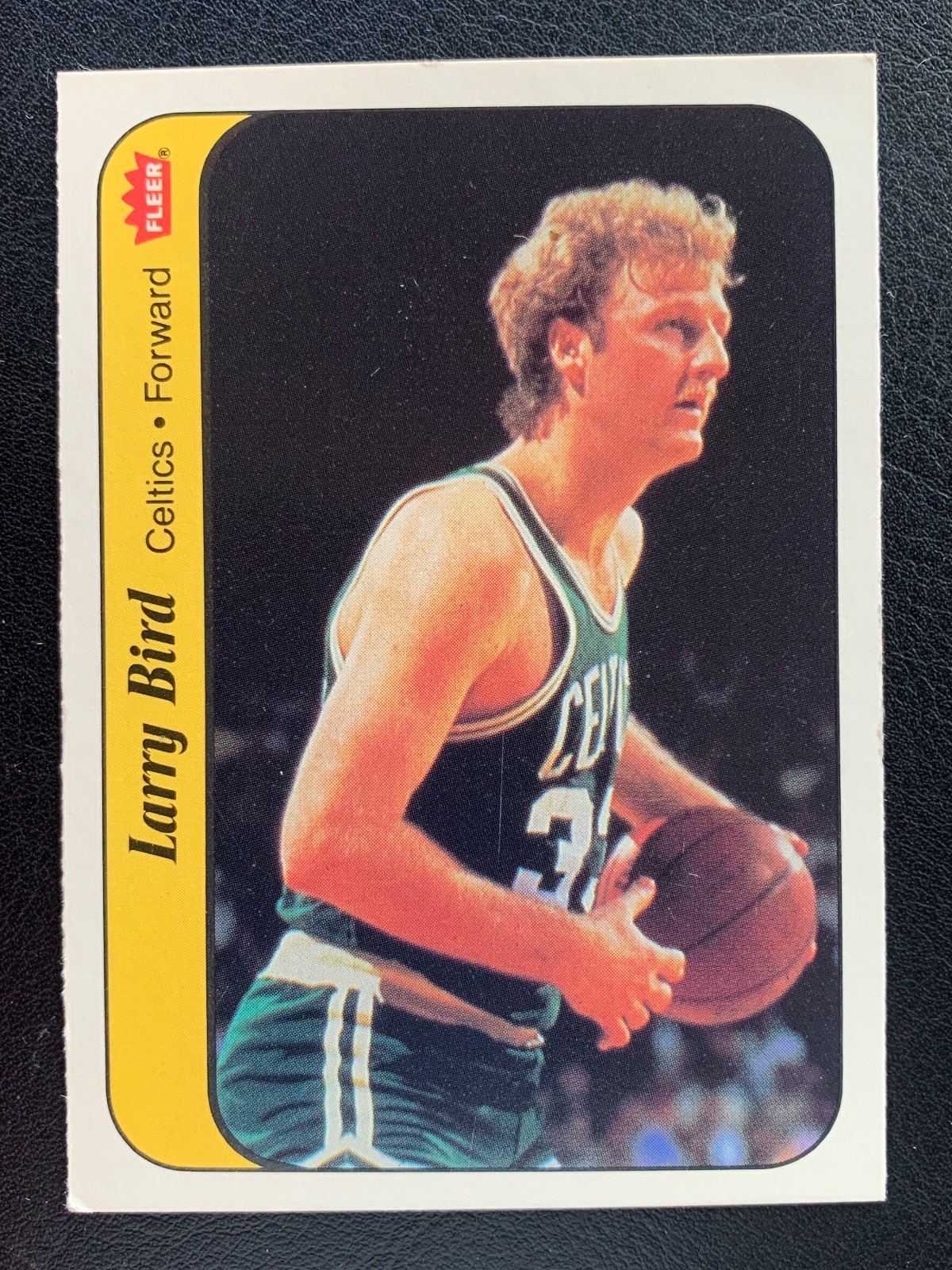 1986 Fleer Basketball Sticker #2 Larry Bird #1