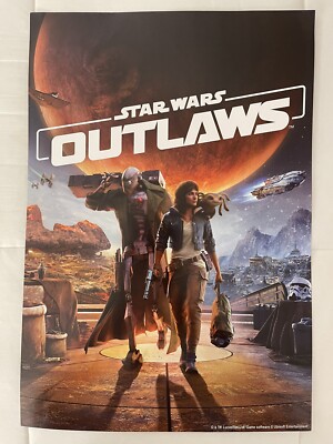 STAR WARS *OUTLAWS* UBISOFT ENTERTAINMENT ~EXCLUSIVE~POSTER 13'' x 19'' BRAND NEW!