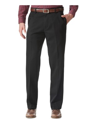

DOCKERS Мужские черные хлопковые брюки стрейч свободного кроя, Черный, 478740006