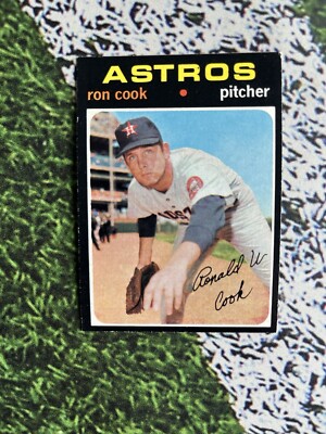 1971 Topps Baseball Ron Cook #583 EX Condition Low Cost Shipping 