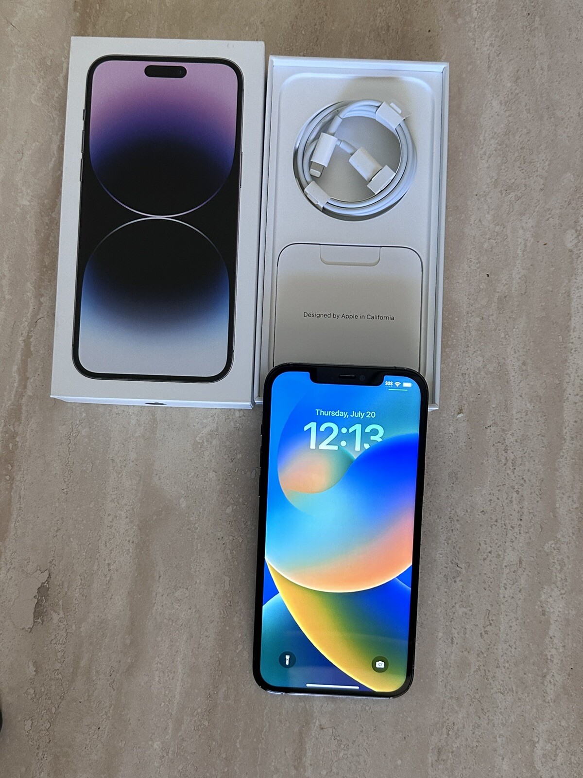 Apple iPhone 12 Promax 本体 128GB ブルー Apple iPhone 12 Pro Max - 128GB - Pacific Blue (AT&T) | eBay