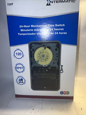 Intermatic T101p Electromechanical Timer,24 Hour,1 Pole