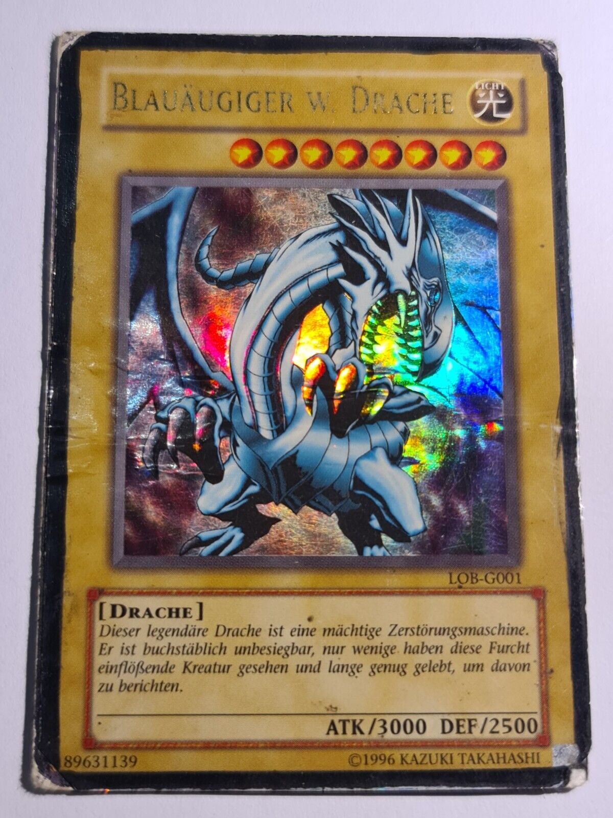 Blue-Eyes White Dragon (V.2 - Ultra Rare)▪︎YUGIOH○LOB