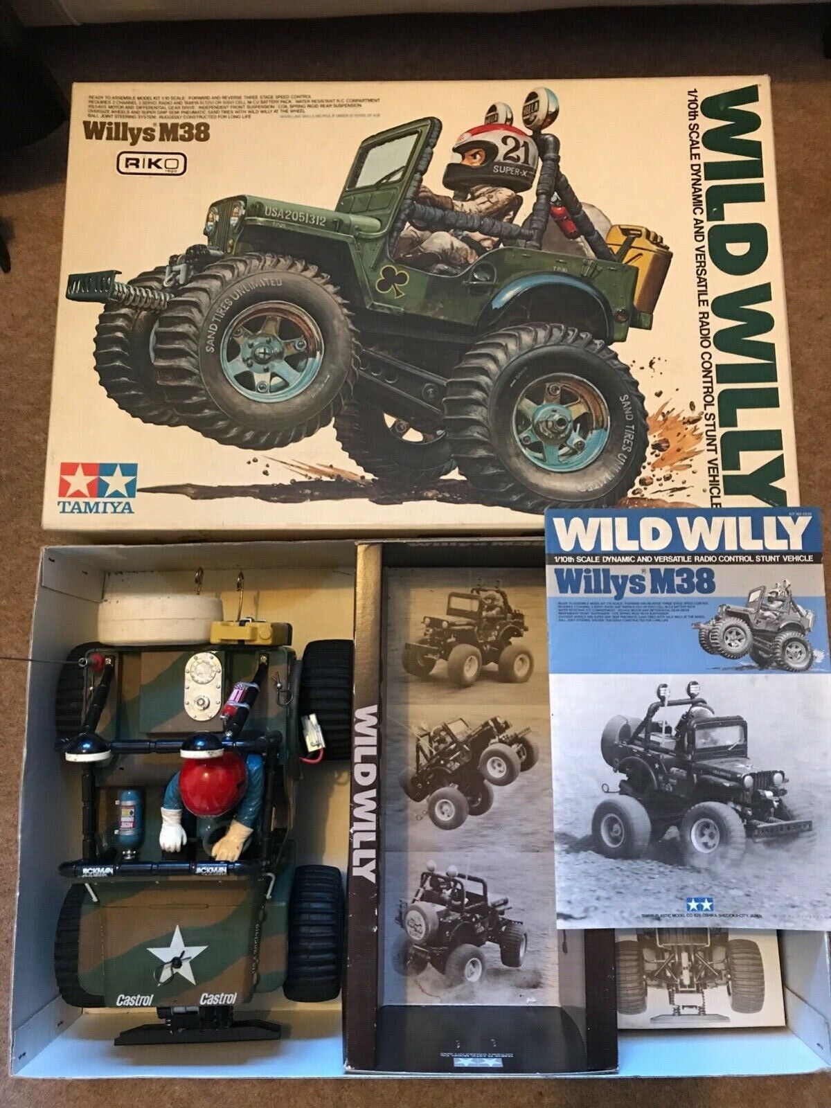 Vintage Tamiya 58035 Wild Willy, Willy's M38 LWB with box Vintage Tamiya 58035 Wild Willy, Willy's M38 LWB with box