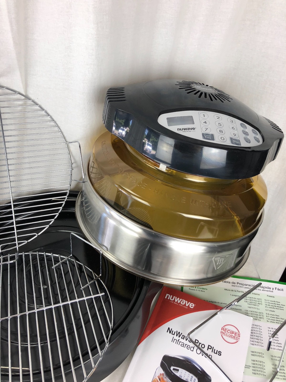 NuWave Black Infrared Oven Pro Plus Power Dome with extra Rack 3