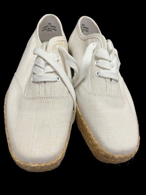 Easy Spirit Sunset Antigravity White Linen  Size 7 Med Shoes
