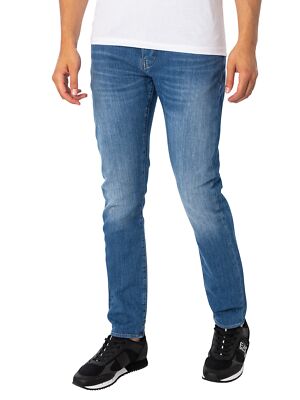 

Мужские зауженные джинсы Armani Exchange, синие, Синий, 6RZJ13-Z1TTZ-25EV