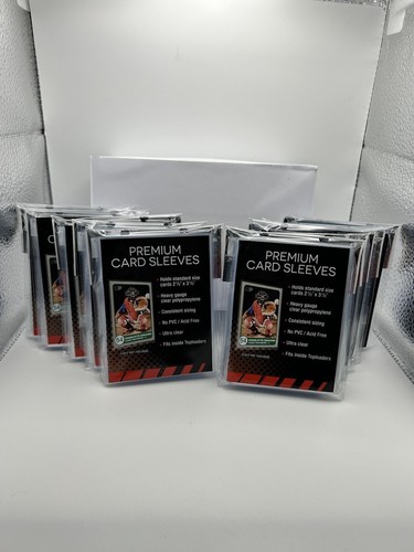 ultra pro premium card sleeves 2.5" x 3.5" Soft Trading Penny These sleeves are acid free and will fit into a hard sleeve toploader. Ultra PRO Graded Card Resealable