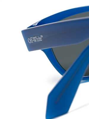 Pre-owned Off-white Oeri107s24pla0014507 Moab Blue Sunglasses