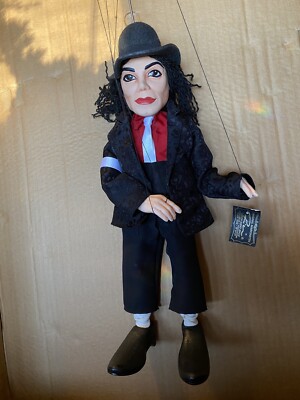 Rare Vintage Rici Marionette MICHAEL JACKSON 18'' Puppet Czech Republic NWT