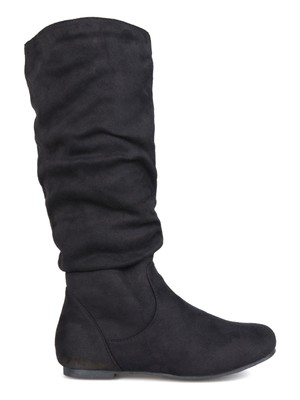 

JOURNEE COLLECTION Женские ботинки Rebecca с круглым носком на черной подкладке, 7,5 WC, Черный, REBECCA-02-BLK-075WC