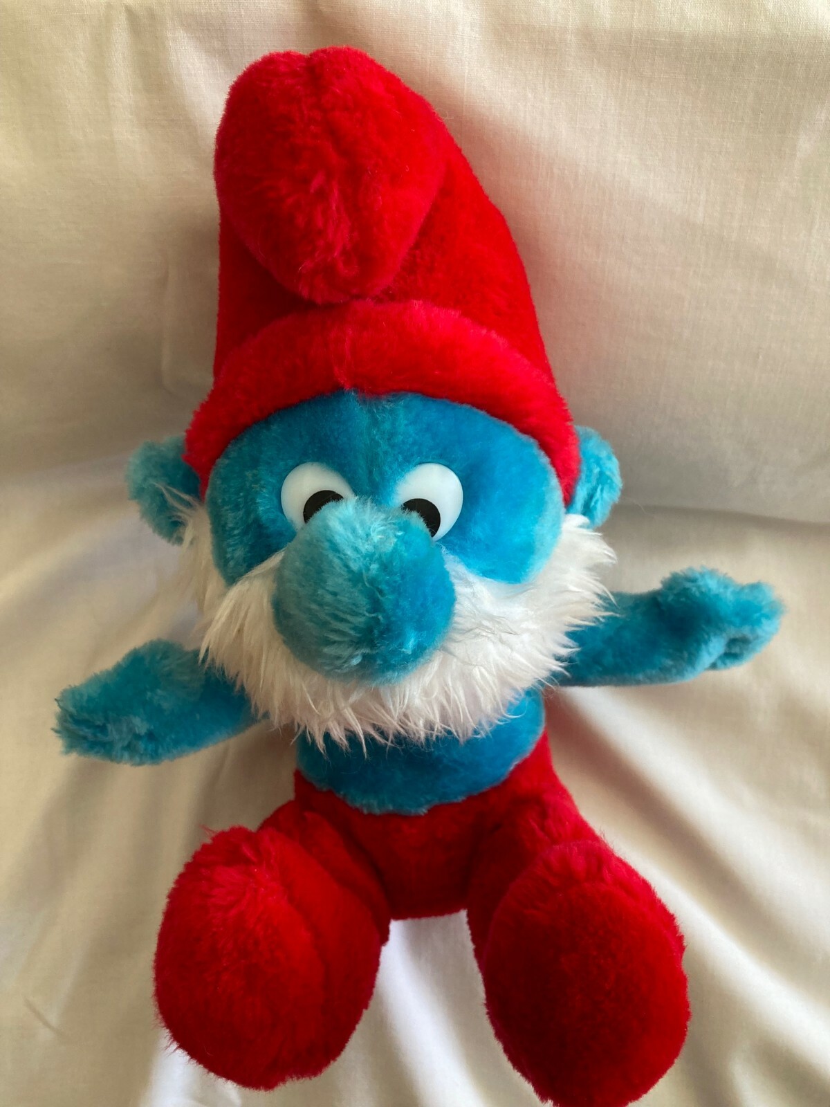 90年代 smurf 家 Vintage Smurfs Small Original Mushroom Red Cottage House