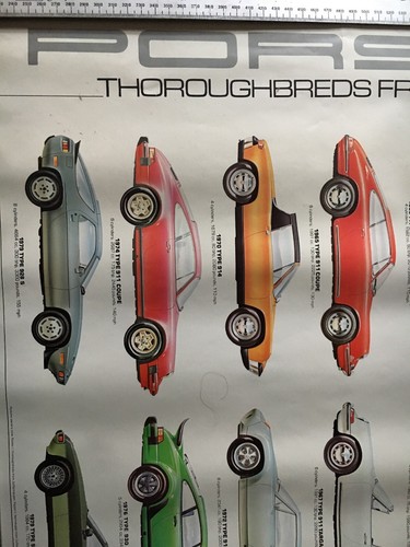 Vintage PORSCHE Thoroughbreds from Zuffenhausen 1948 - 1978 Poster